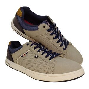 Arrigo Bello Mens Pre-owned  Fashion Gray & Blue Casual Sneakers - sz. 10 1/2